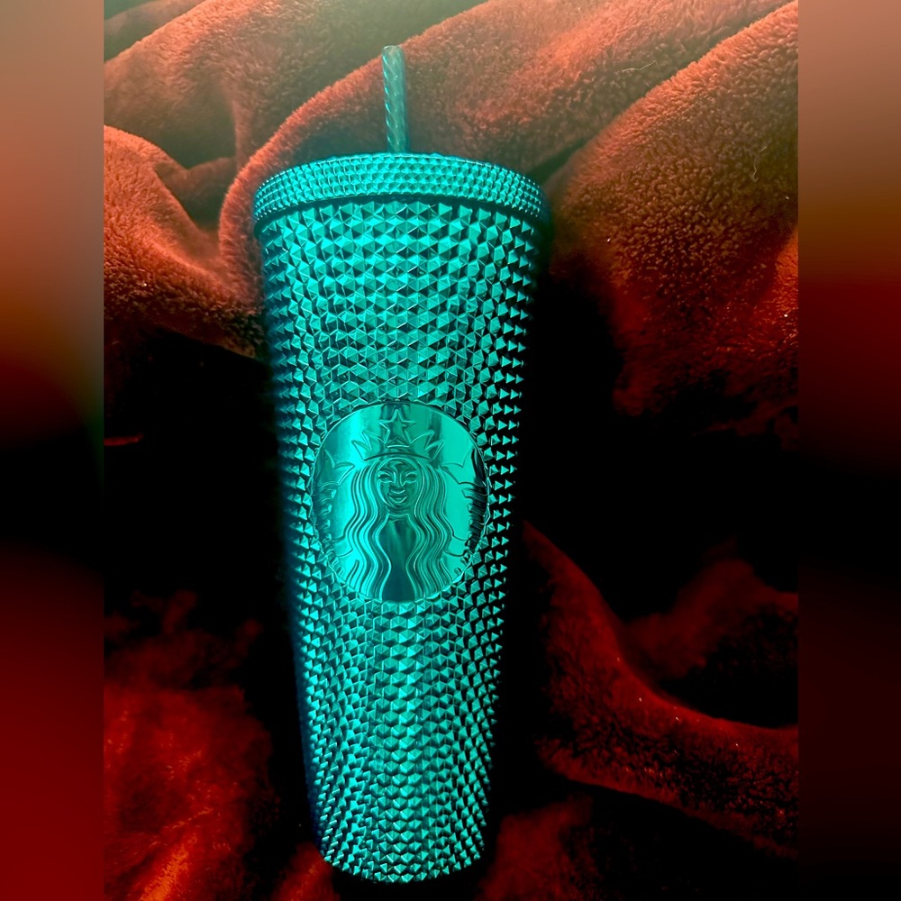 Metallic Blue Starbucks Tumbler